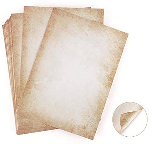 100 hojas de papel de diseño de aspecto antiguo DIN A4 120 g/m2 ABSOFINE DIY Offset Printing | Ya disponible en tu tienda friki favorita! En mundofriki.es!