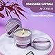 Scented Massage Candle 50ML, Natural Soybean Wax, Amazing gift set (Lavendel)