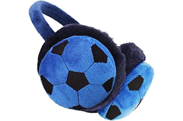 CLOTHERA Kids pack of 2 Premium soft Football Winter Warm Earmuffs (assorted design) 2