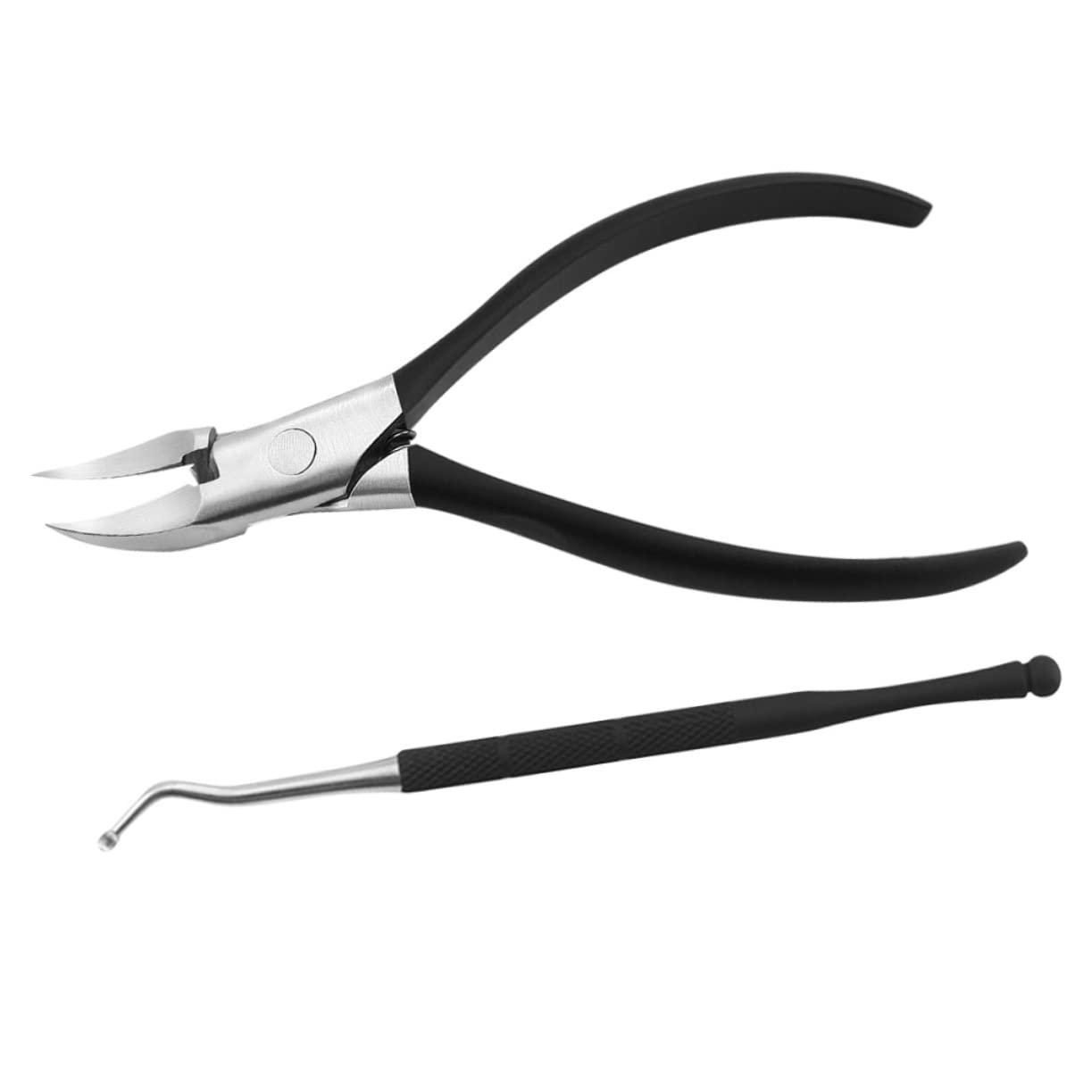 minkissy 2sätze Stainless Steel Nagelknipser Set Teiliges Maniküre-set Für Fingernägel Und Fußnägel Tragbar Ergonomisches Design Langlebig Scharf Für Zuhause Und Unterwegs Schwarz