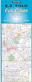 Appleton Fox Cities Wisconsin EZ Fold Road Map