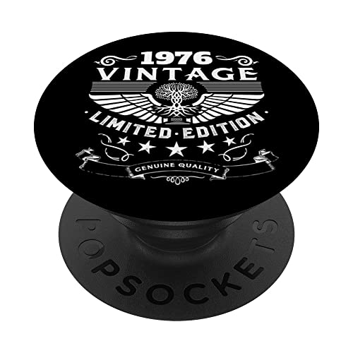 Retro 1976 cumpleaños Popsocket divertido 1976 cumpleaños regalos 1976 PopSockets PopGrip Intercambiable