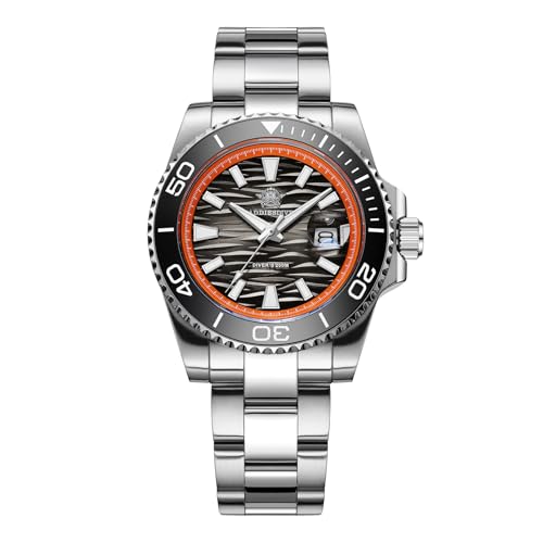 Image of ADDIESDIVE 41 MM Mens Dive Watch 200 M Waterproof BGW9 Luminous Ceramic Bezel Date Display Quartz Analog Wrist Watches Wave Textured Dial