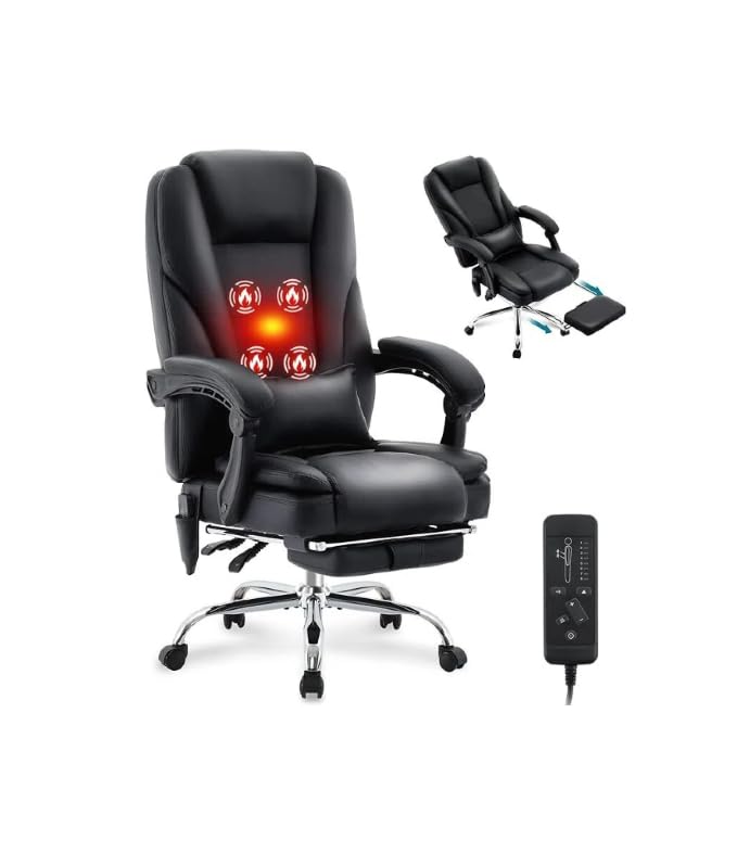 Centilab Ergonomischer Bürostuhl 200KG,Schreibtischstuhl mit Massagefunktion,Hoher Rückenlehne und...