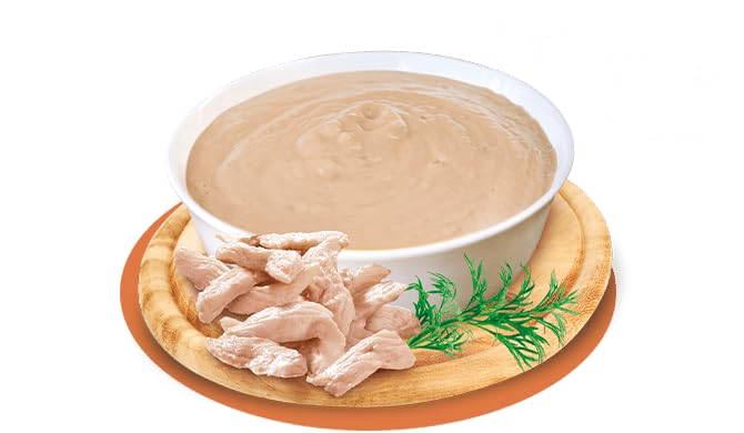 PETREET Vellutate kitten Pollo con latte di capra - Per Gatti Cuccioli - Confezione da 48 Pezzi x 60 gr