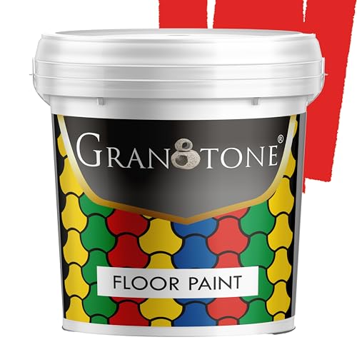 Image of GRANOTONE Floor Paint Signal Red 10 L Anti Slip Polyurethane Acrylic Durable Concrete Sealer