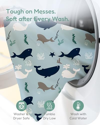 Image of Pack and Play Sheets Fitted 2 Pack, 38x26 Graco Pack n Play Sheets for Playard & Travel Crib Mattress, Ultra Soft Jersey Knit, Breathable Stretchy Deep Pocket, Compatible with Mini Cribs