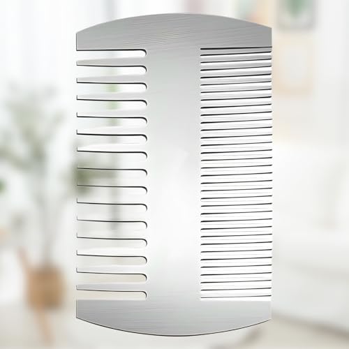 Pettine in acciaio inox, formato carta di credito, antistati...