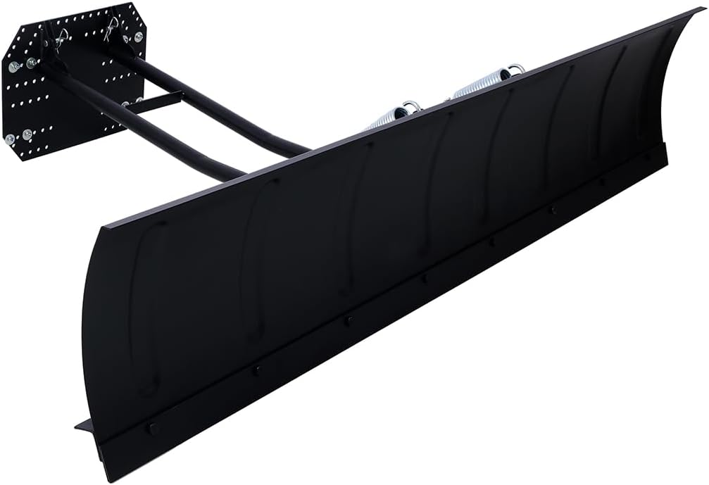 Universal Snow Plow Kit, ATV UTV Plow System, Steel Blade Complete Universal Mount Package, Adjustment Angle,72in