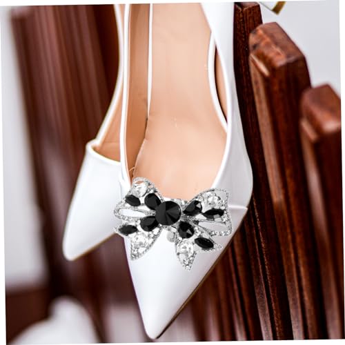 Boucle de chaussure arc de mariée Healvian avec strass de haute qualité pour escarpins