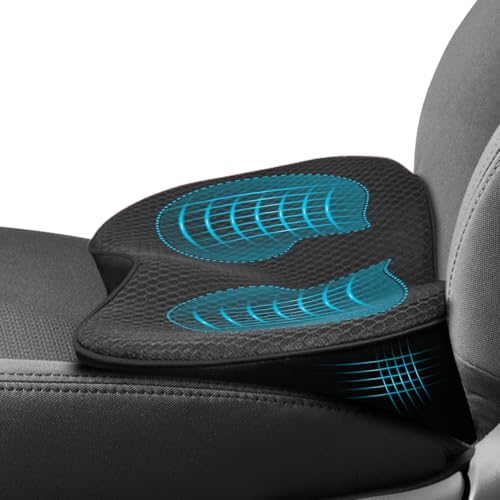 Cuscino Cuneo In Memory Foam Kingphenix Per Auto – Sollievo Sciatica E Mal Di Schiena – Nero - Foto 6