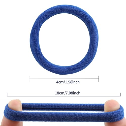 Image of Bessrung 100PCS Rainbow Color Elastic Hair Ties No Damage for Women Girls | Soft Stretchy Hair Bands, Ouchless No Crease Ponytail Holders for Thick & Thin Hair, Hair Accessories for Everyday Use