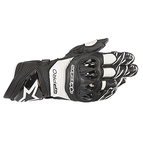 Alpinestars GP Pro RS3 Men's Street Motorcycle Gloves - Black/White/X-Large