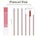 24Pcs 2.8mm Carpenter Pencil Refill - Long Lasting HB Refill for Construction Pencils Replacements Carpenter Marker Graphite Woodworking Mechanical Pencil Leads(Red)