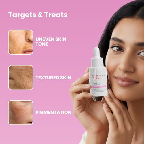 Image of O3+ D-Tan Face Serum with Niacinamide, Glycolic Acid & Mulberry Extract for Tan Removal, Skin Brightening & Glow | Reduces Pigmentation & Dark Spots | 30ml