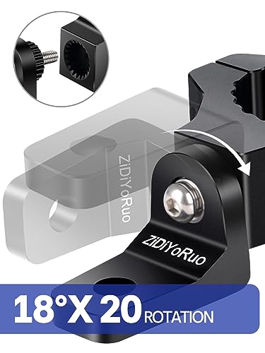 Zidiyoruo LIGHTBARMOUNT2BK Light Bar Mounts For Utv - 360° Light Mounts For 1.75 Inch-2 Inch Roll Bars, Rock Solid Aluminum Alloy Brackets Mounting Fog Light, Driving Lights Led Lights thumb #1