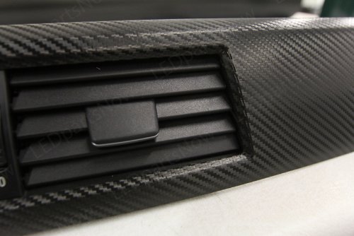 3D Black Carbon Fiber Adhesive Vinyl Overlay Wrap Protector For Interior, Exterior, Dash, Spoiler 3 Sheets (48" Inches By 12" Inches Each) #TOP3