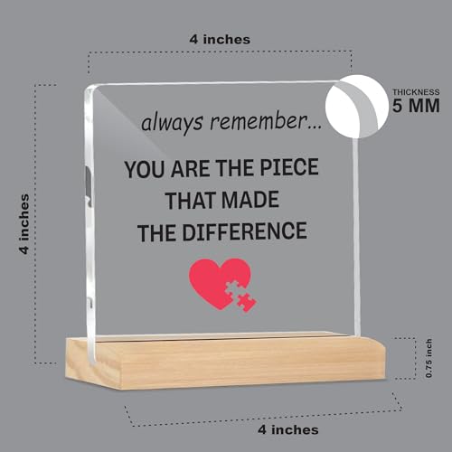 Image of Giftplease Mentor Plaque with Wooden Stand Personalized Gift for Mentor, Coach, Teacher, Appreciation Keepsake, Clear Desk Decor, Inspirational Thank You Gift, Office Table Display MP 78