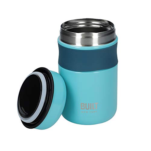 Built Gamelle Isotherme Double paroi pour Repas Chauds et Froids, Acier Inoxydable, Bleu Sarcelle, 490 ml Cover