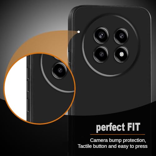 Image of Back Cover for Realme 13 Pro 5G / 13 Pro Plus 5G | Full Camera Protection | Premium Liquid Silicon Case | Flexible Bumper Case for Realme 13 Pro 5G / 13 Pro Plus 5G (Black)