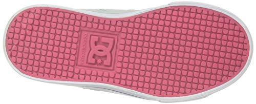 DC Unisex-Child Chelsea Sneaker, Grey/Pink, 11 M M US Little Kid4
