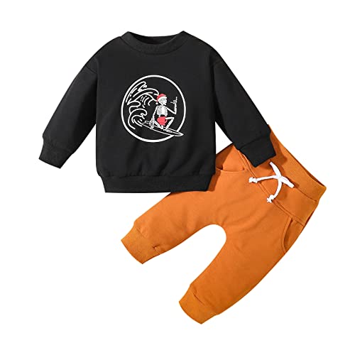 Mercatoo Crianças pequenas bebê menino menina roupas de natal moletom gola redonda pulôver manga lon