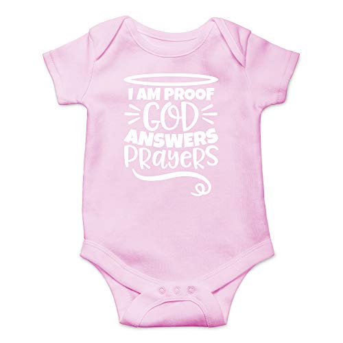Image of CBTwear I am Proof God Answers Prayers Baby Bodysuit Funny Infant Outfit Cute Unisex Comfy Romper