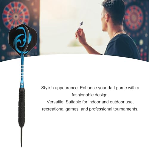 Steel Tip Darts Set, Anti Slip Handle, Tough Tip Material, Easy Assembly, Great Game - Image 4