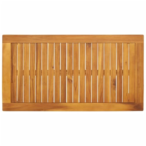 Table à manger de jardin moderne en bois massif d'acacia meuble de terrasse - 8