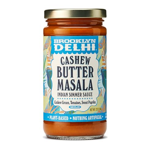 Brooklyn Delhi, Cashew Butter Masala Indian Simmer Sauce, 12 Ounce