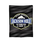 Xloenmva Jackson Hole Throw Blanket for Couch Soft Lightweight Plush Warm Blankets Perfect for Bed
