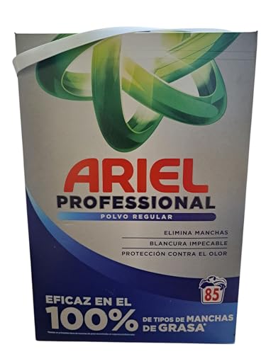 Ariel Professional 85 Lavados, Detergente en polvo para lavadoras, Eficaz En El 100% De Tipos De Manchas De Grasa