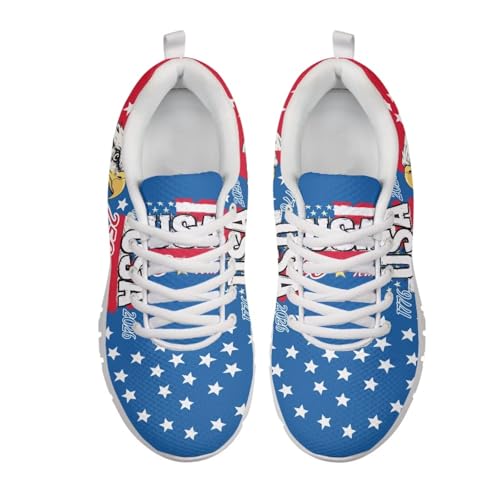Image of GIFTPUZZ Mens Lace Up Athletic Trainers Running Sneakers Wedge Breathable Gym Lightweight Sports Tennis Shoes
