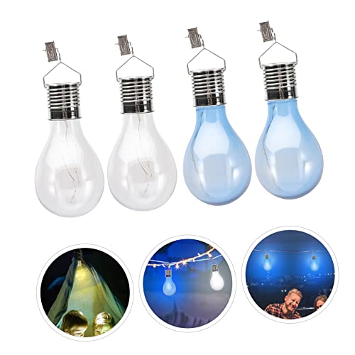 4 Bombillas solares LED colgantes para exterior miniatura 2