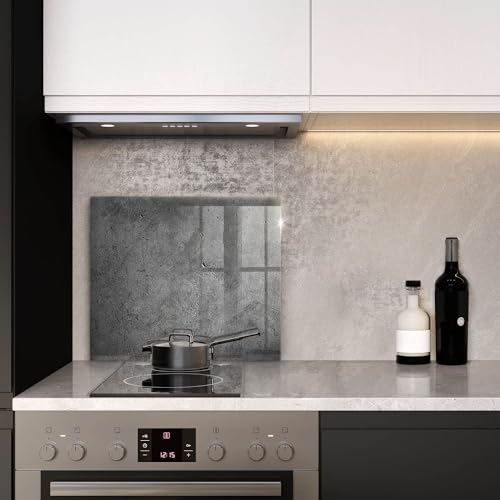 Planche à découper 60x52cm Wallfluent effet béton pour une cuisine moderne
