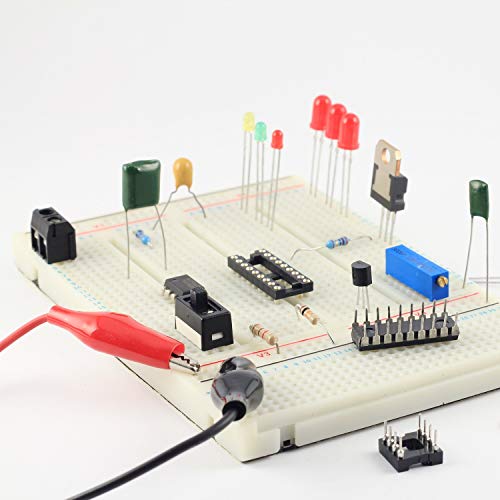 Image of Eiechip Alligator Clips with Wires, 42 Inches Insulated Jumper Wires with Alligator Clips Double-Ended Test Leads, 3 Groups Red & Black for Electrical Testing DIY Circuit Projects