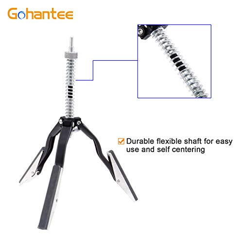 gohantee Zylinder Honwerkzeug,Verstellbarer Entglaser, 51–177 mm breit, mit 3 Stück, 10,2 cm, austauschbare Lange Steine, Körnung 220, Auto-Motorzylinder, Schleifbremse, Honwelle