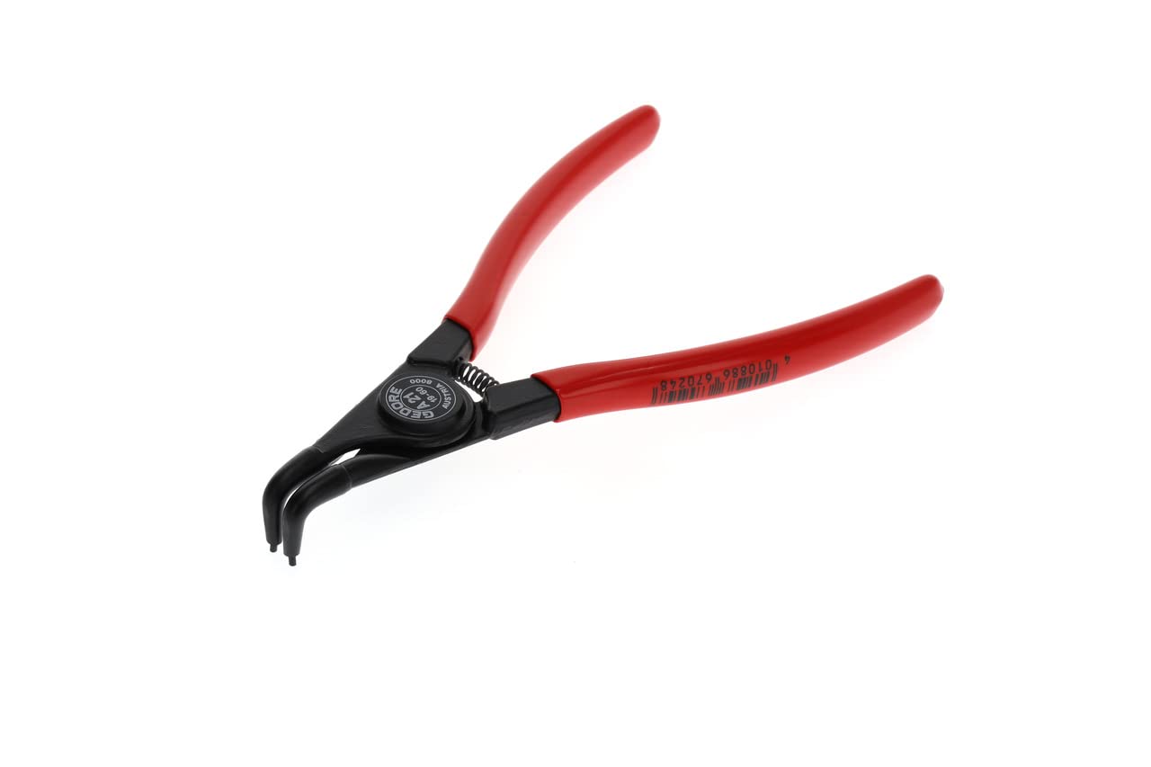Gedore Red Circlip Pliers For Outer Circlips, With Opening Spring/Finger Protection, 90° Angled, Tip Dia. 1.8 Mm, 8000 A 21
