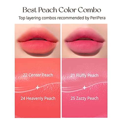 Peripera Ink Airy Velvet Lip Tint, Liquid Lip (0.14 Fl Oz, 021 Fluffy Peach) #TOP6
