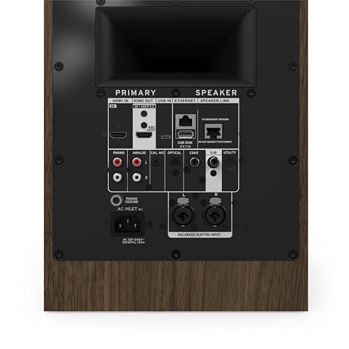 Image of Klipsch Klipsch The Nines II Dolby Atmos 8 inch Powered Speakers Walnut
