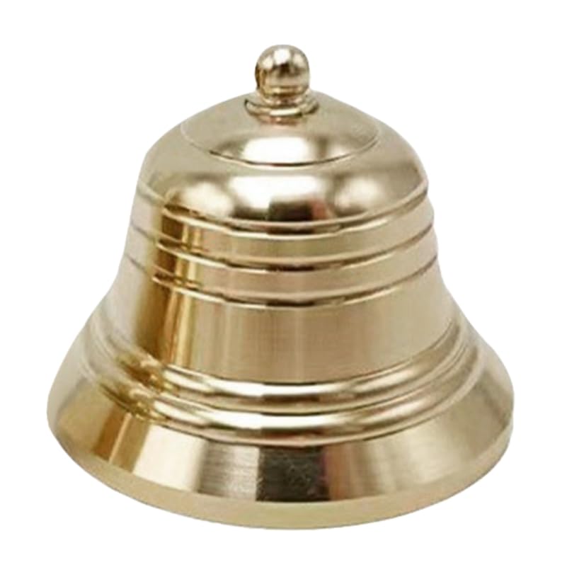iplusmile Clochette en Laiton Vintage À Suspendre Sonnette De Porte Décorative Rustique Cloche De Maison 3.8X3.3 Cm pour Décoration Intérieure Et Alerte...
