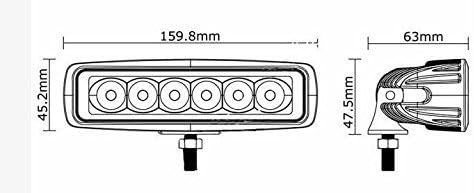 18w LED Spot Work Light