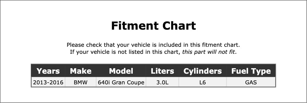 Engine Oil Pump Solenoid Compatible With BMW 640i Gran Coupe 3.0L L6 GAS 2016 2015 2014 2013 P-4883880