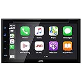 JVC KW-V660BT Apple CarPlay Android Auto DVD/CD Player w/ 6.8' Capacitive Touchscreen, Bluetooth Audio and Hands Free Calling, MP3 Player, Double DIN, 13-Band EQ, SiriusXM, AM/FM Car Radio