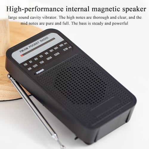 Radio portable et compacte à piles avec haut-parleur sans fil