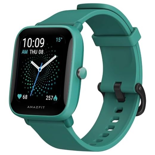Amazfit Smartwatch Bip U, Tela Full Touch 1,43", À Prova D'Água, Notificações, Verde