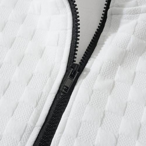 Chaqueta polar impermeable con cremallera un cuarto para senderismo 5