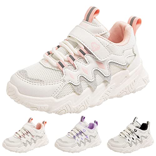 Unisex-Child Sneaker Shoes Non-Slip with Soft Rubber Sole Lace-up Running Athletic Shoes Casual Fashion Footwear4