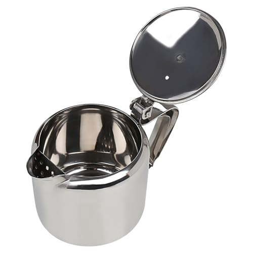 Image of AJAY Stainless Steel Tea Serving Pot with Handle, Medium 750ml