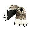 Lazy One Animal Paw Slippers for Kids and Adults, Fun Costume for Kids, Cozy Furry Slippers